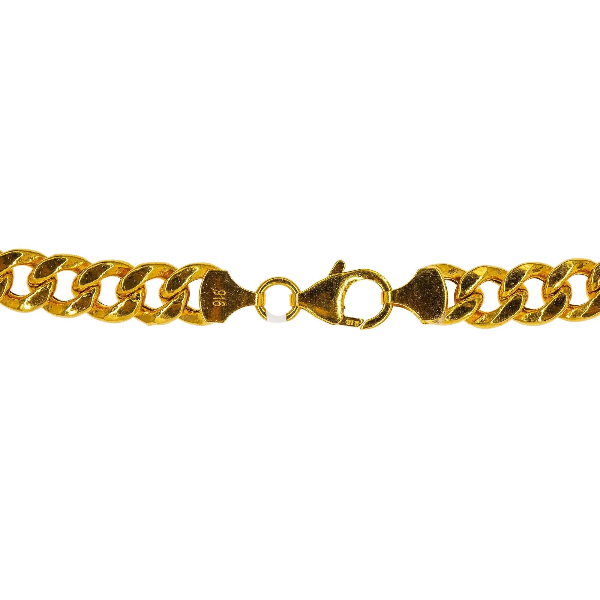 22K Yellow Gold Cuban Link Chain