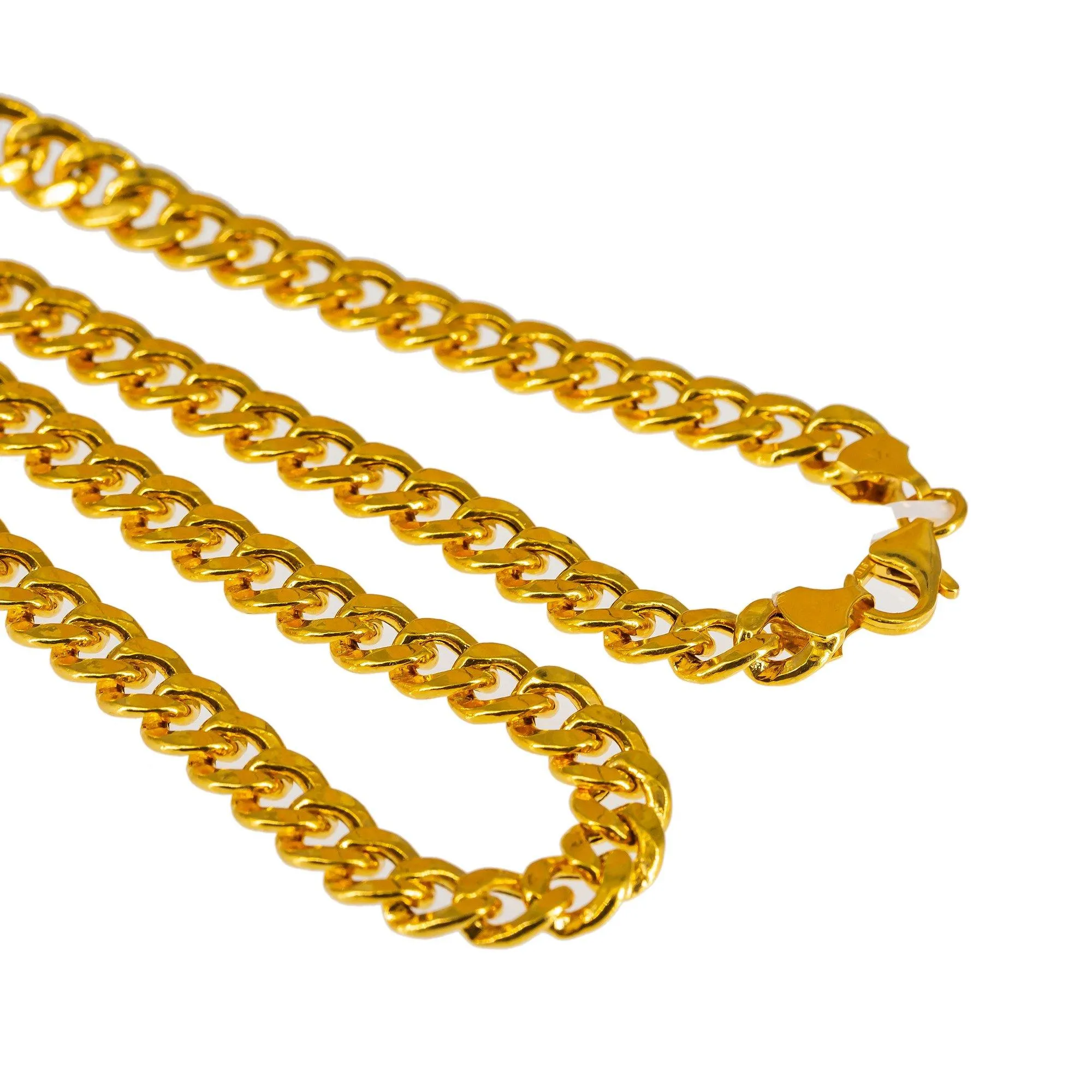 22K Yellow Gold Cuban Link Chain