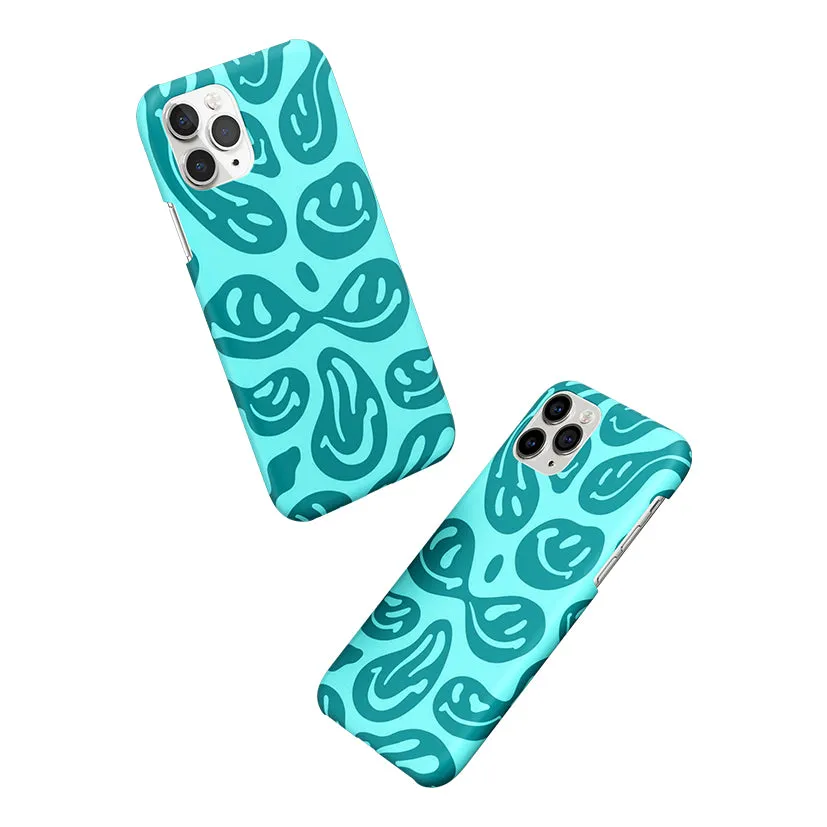 Acid Smiles Blue Phone Cover | Matte Case