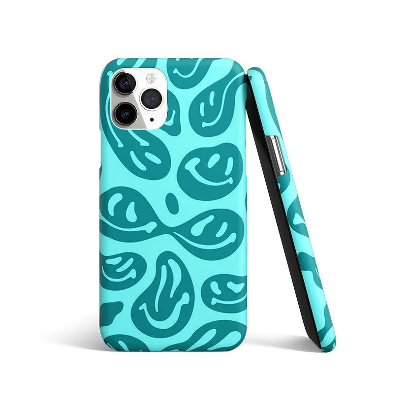 Acid Smiles Blue Phone Cover | Matte Case