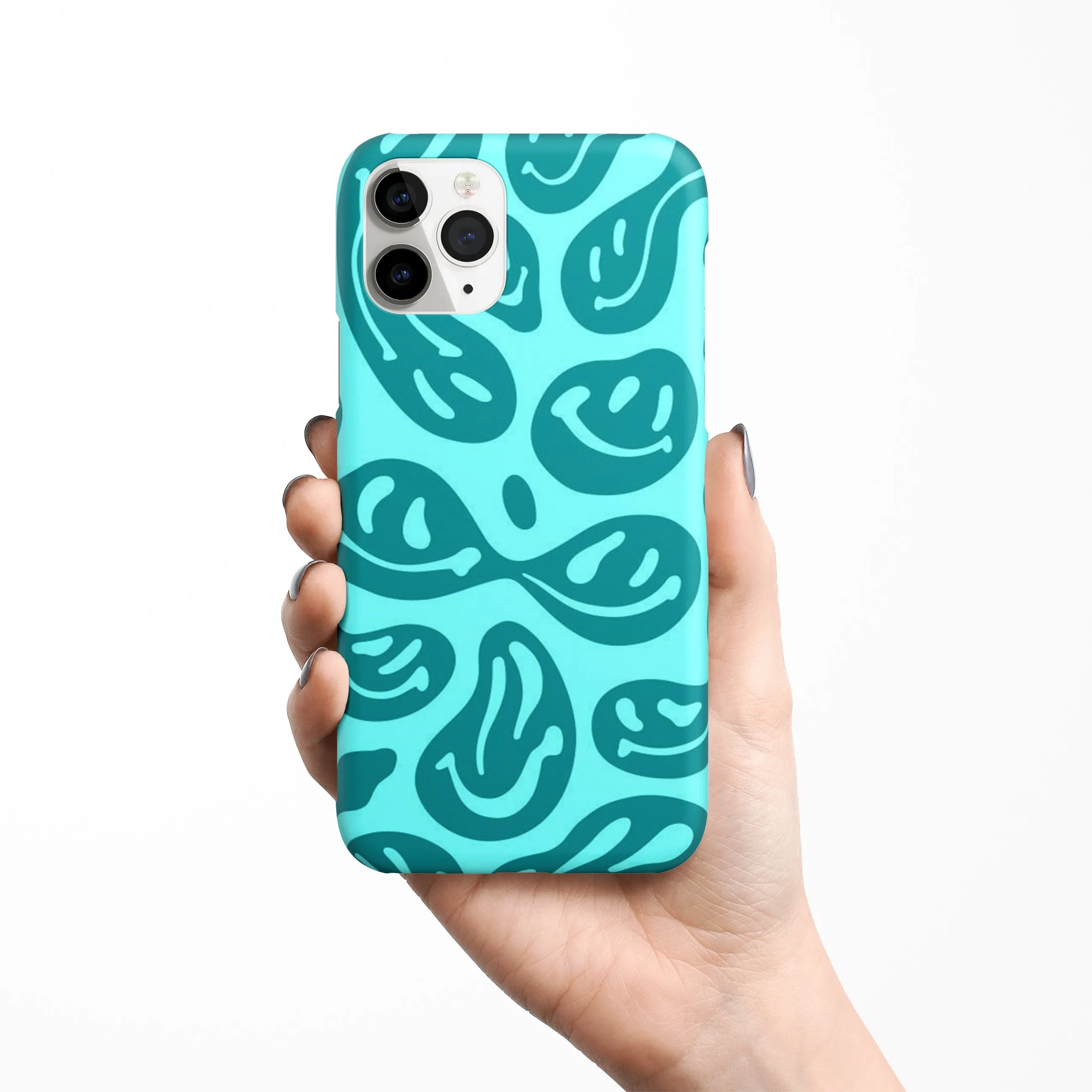 Acid Smiles Blue Phone Cover | Matte Case