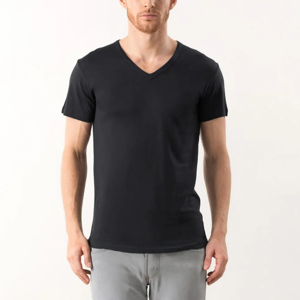 Active TENCEL™ Lyocell Pique Knit V-Neck Tee