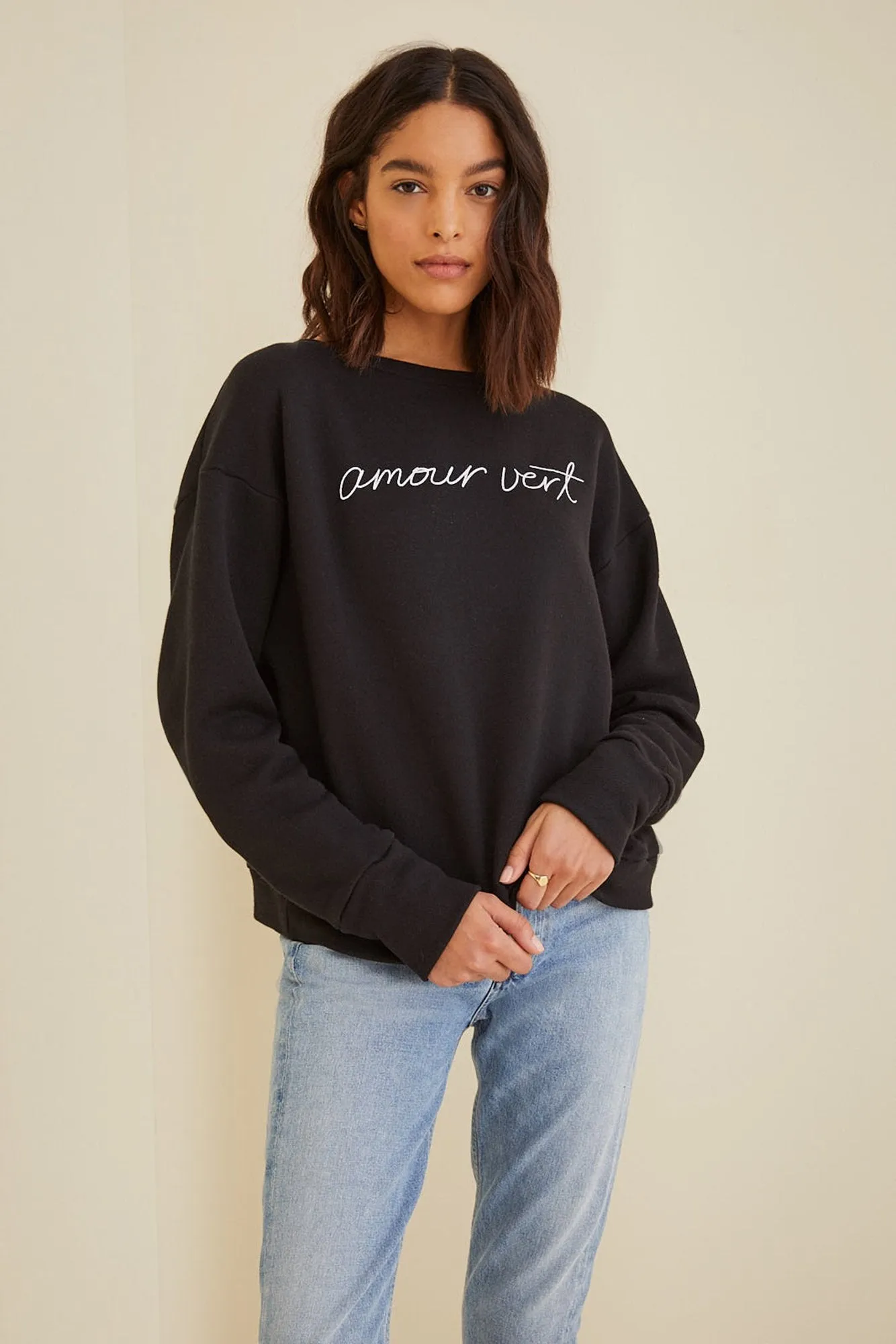 Amour Vert Relaxed Logo Sweatshirt