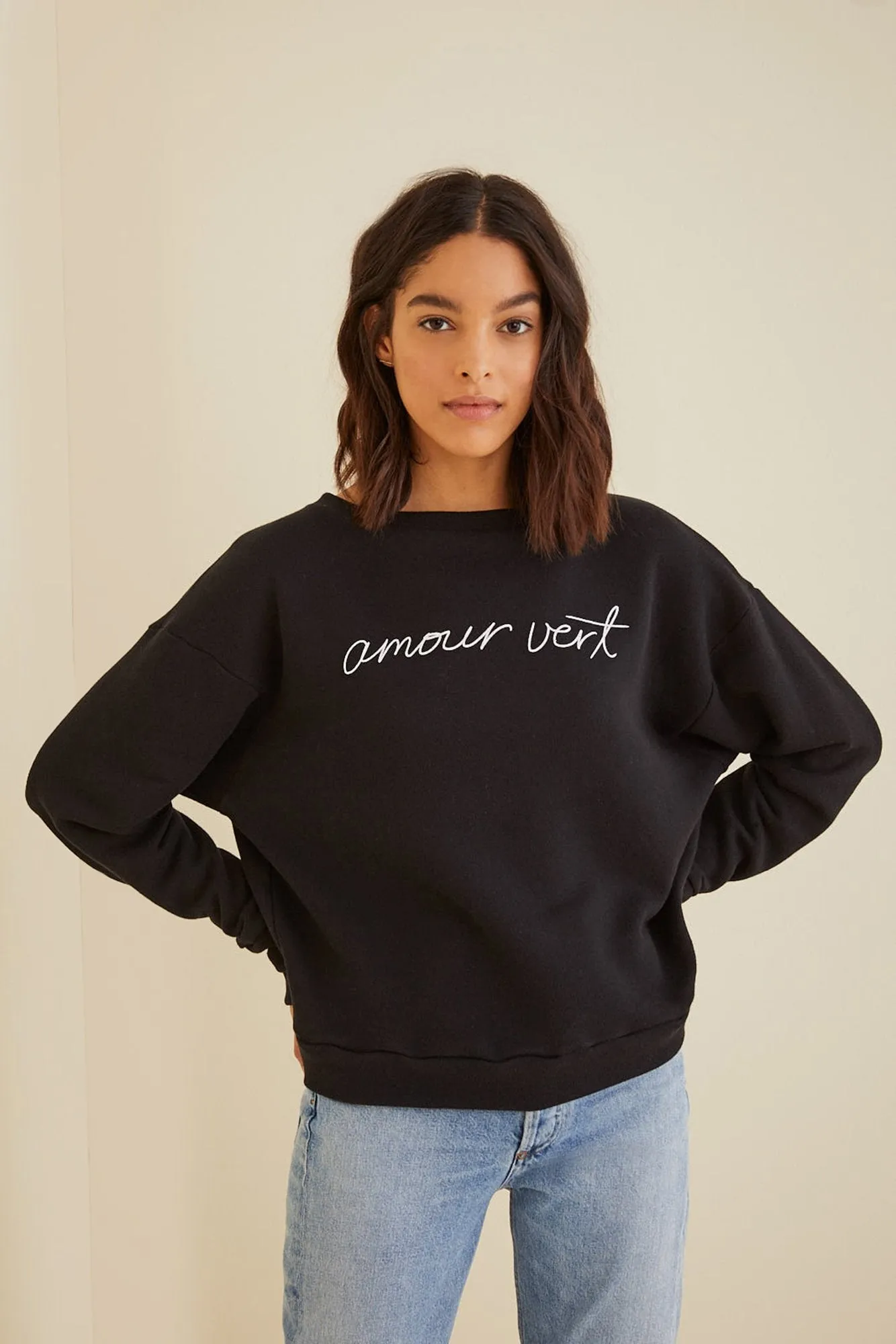 Amour Vert Relaxed Logo Sweatshirt