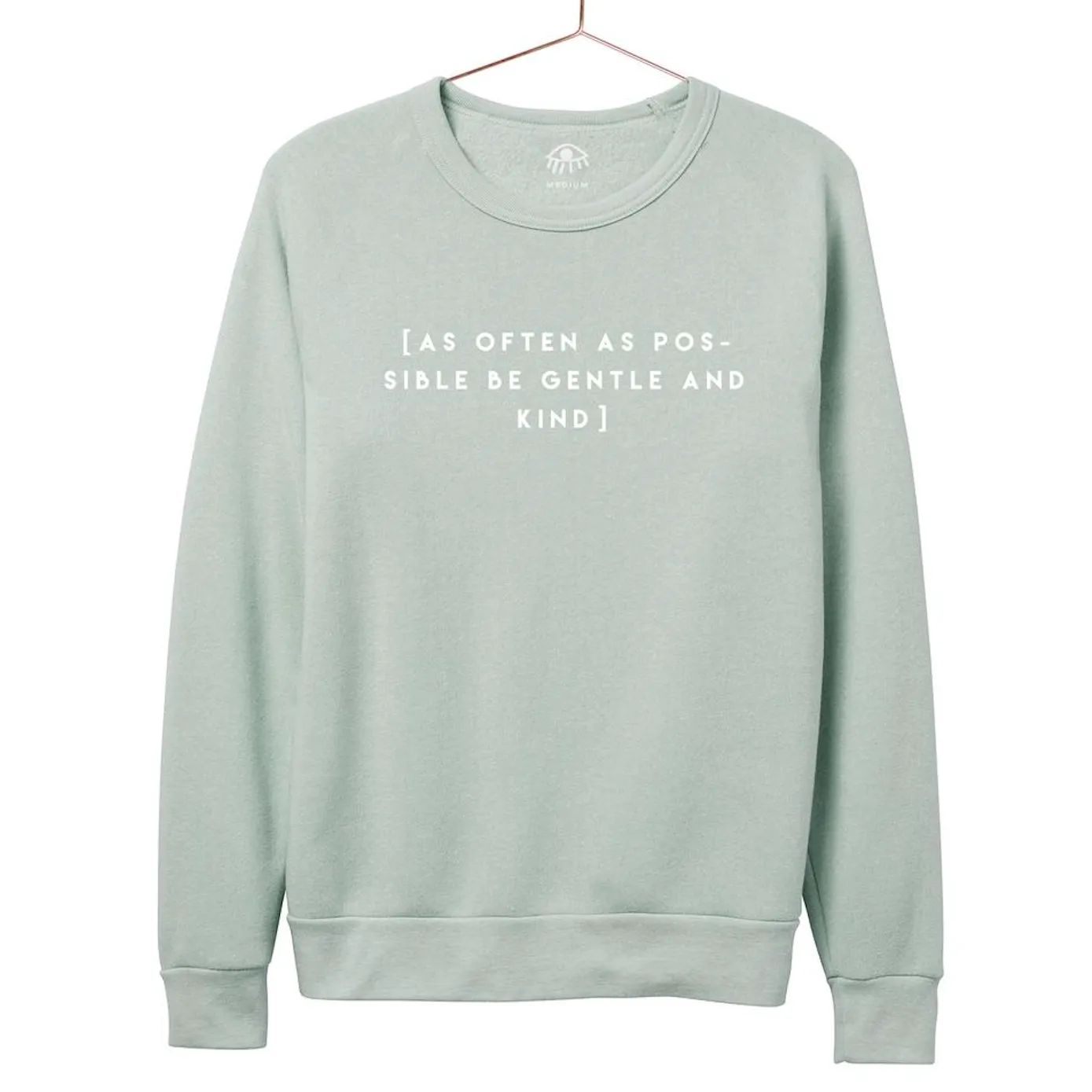 As Often as Possible Be Kind Crewneck - Mint