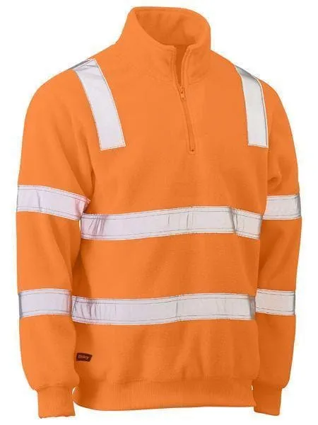 Bisley Taped Hi Vis Rail Polar Fleece Jumper BK6816T