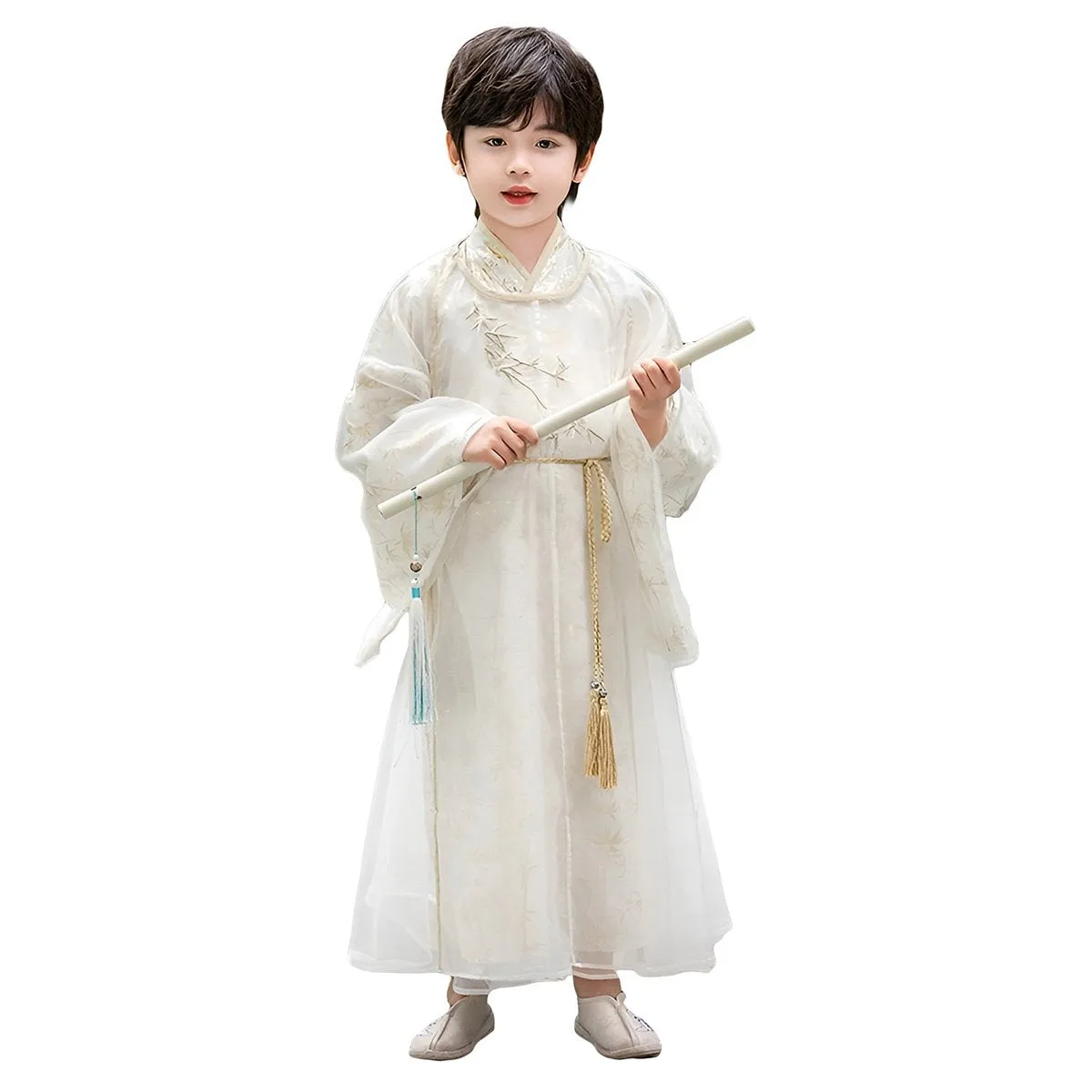 Boy's Gold-Stamped Hanfu