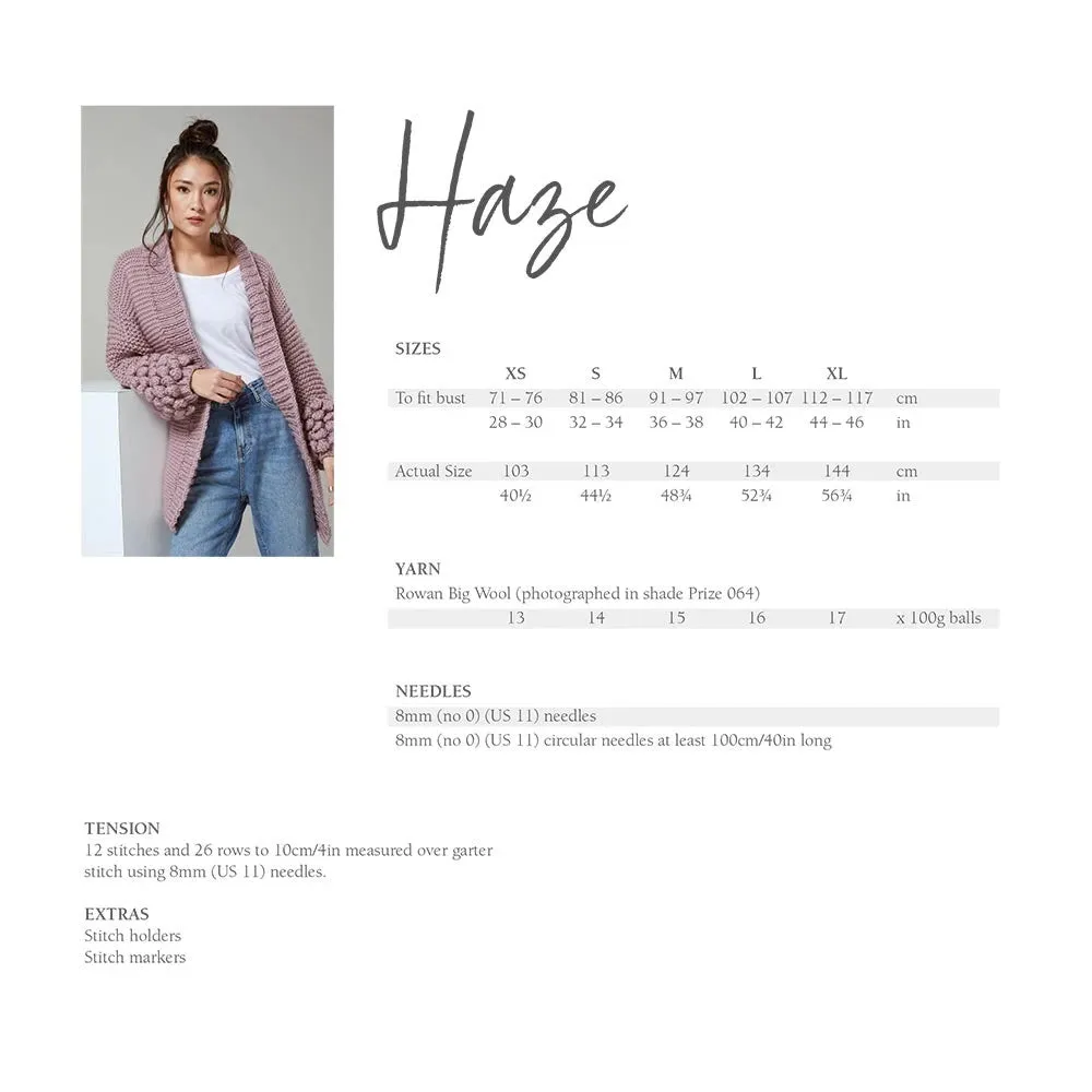 Buy Haze Jacket in Rowan Big Wool - Digital Version