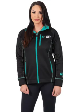 FXR Elevation Tech Zip Fleece Black/Mint