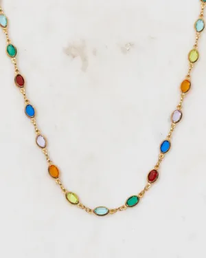 Gisela Colourful Gold Necklace