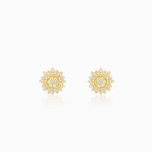 Golden Petals Studs