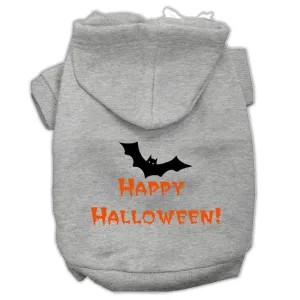 Happy Halloween Screen Print Pet Hoodies Grey M (12)