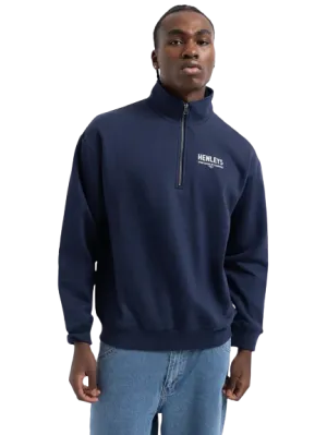 HENLEYS CHAMPION ZIP SWEATER - MEN - NAVY