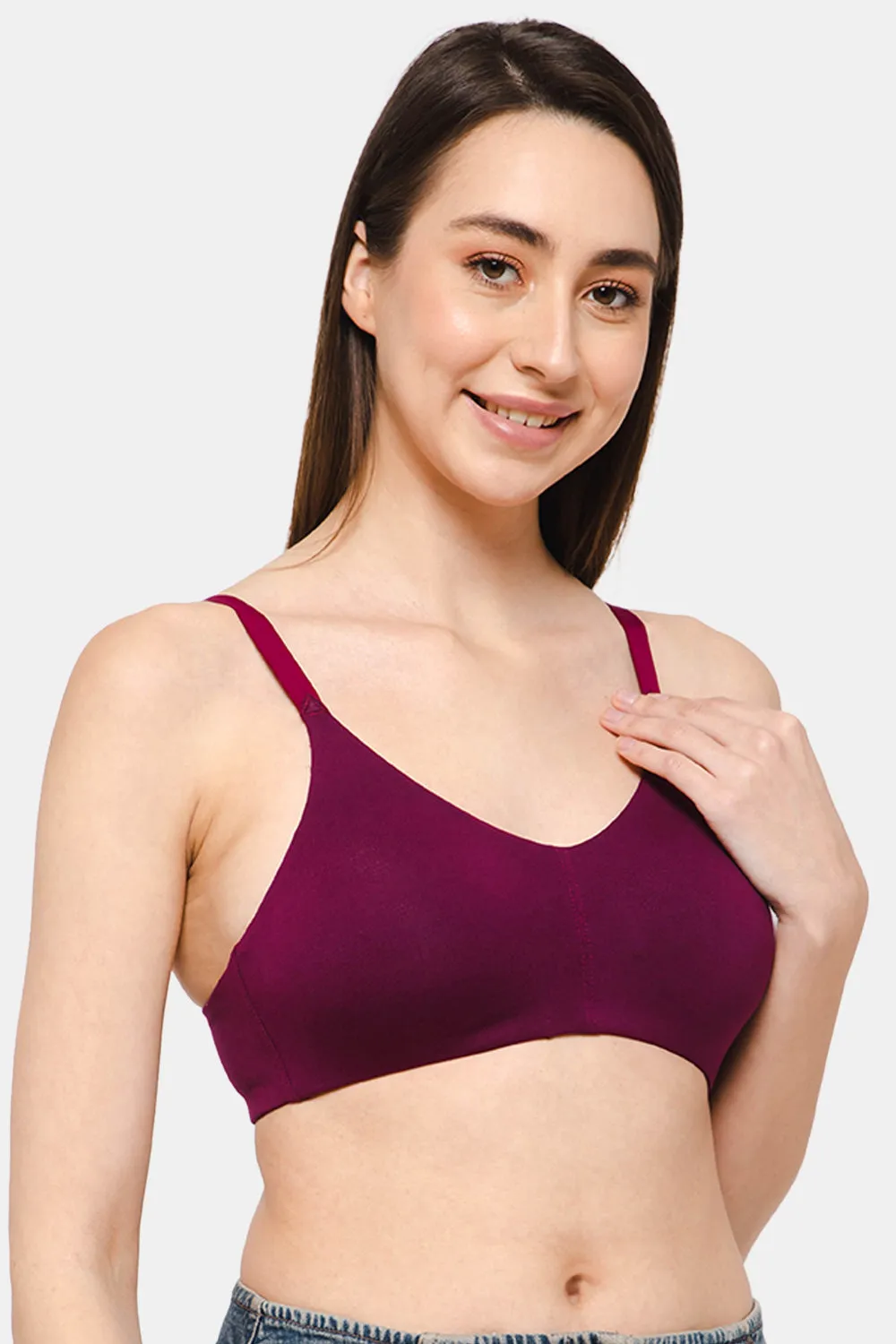 High Coverage Non-Wired Non-Padded Intimacy T-Shirt Saree Bra - DEF S