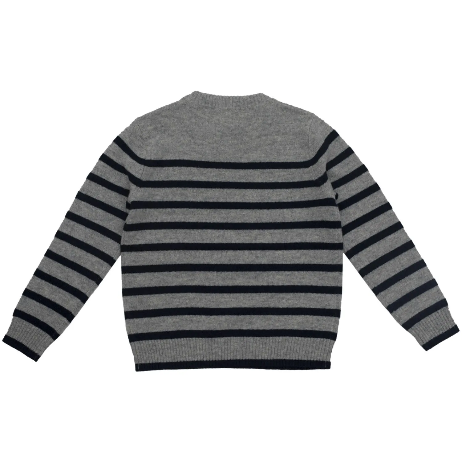 HOLMM Oxford Stripe Obay Cashmere Knit Sweater