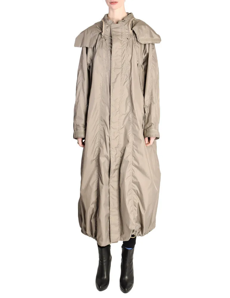 Issey Miyake Vintage Taupe Water Resistant Parka Rain Coat