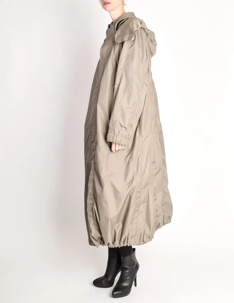 Issey Miyake Vintage Taupe Water Resistant Parka Rain Coat