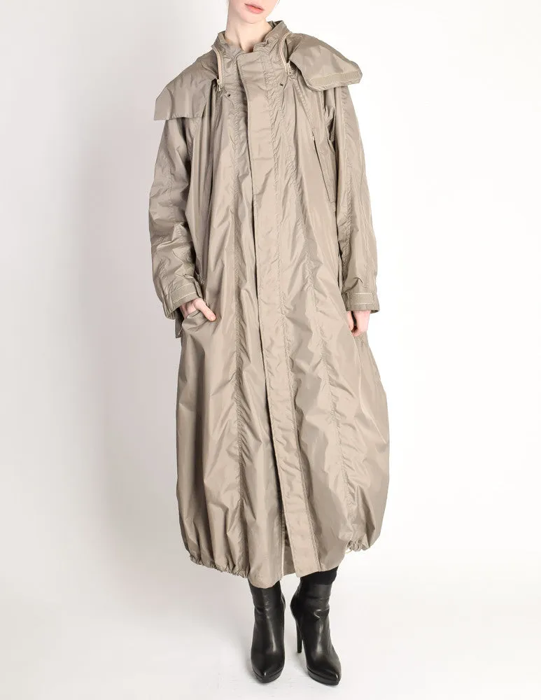 Issey Miyake Vintage Taupe Water Resistant Parka Rain Coat