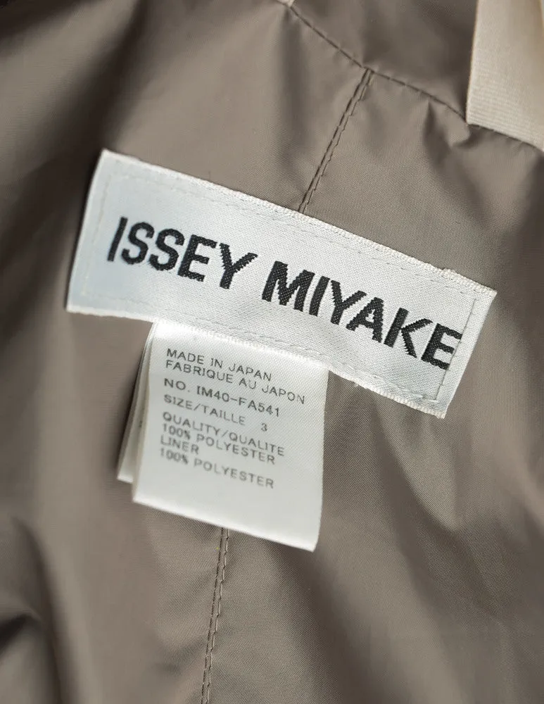 Issey Miyake Vintage Taupe Water Resistant Parka Rain Coat