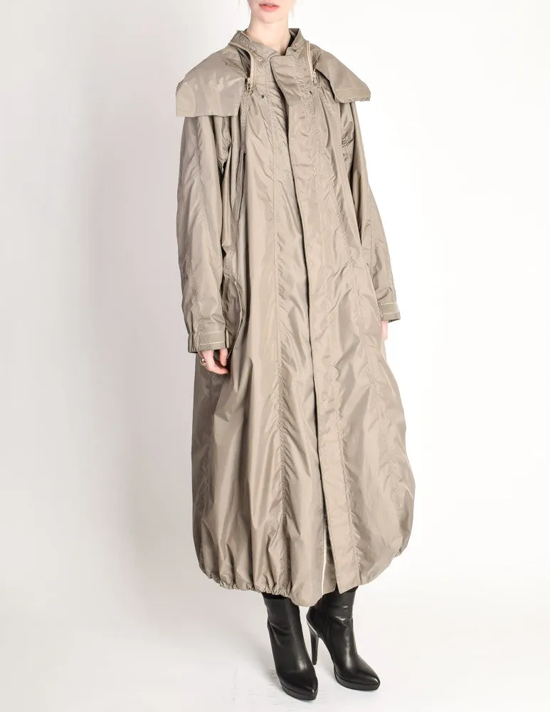 Issey Miyake Vintage Taupe Water Resistant Parka Rain Coat