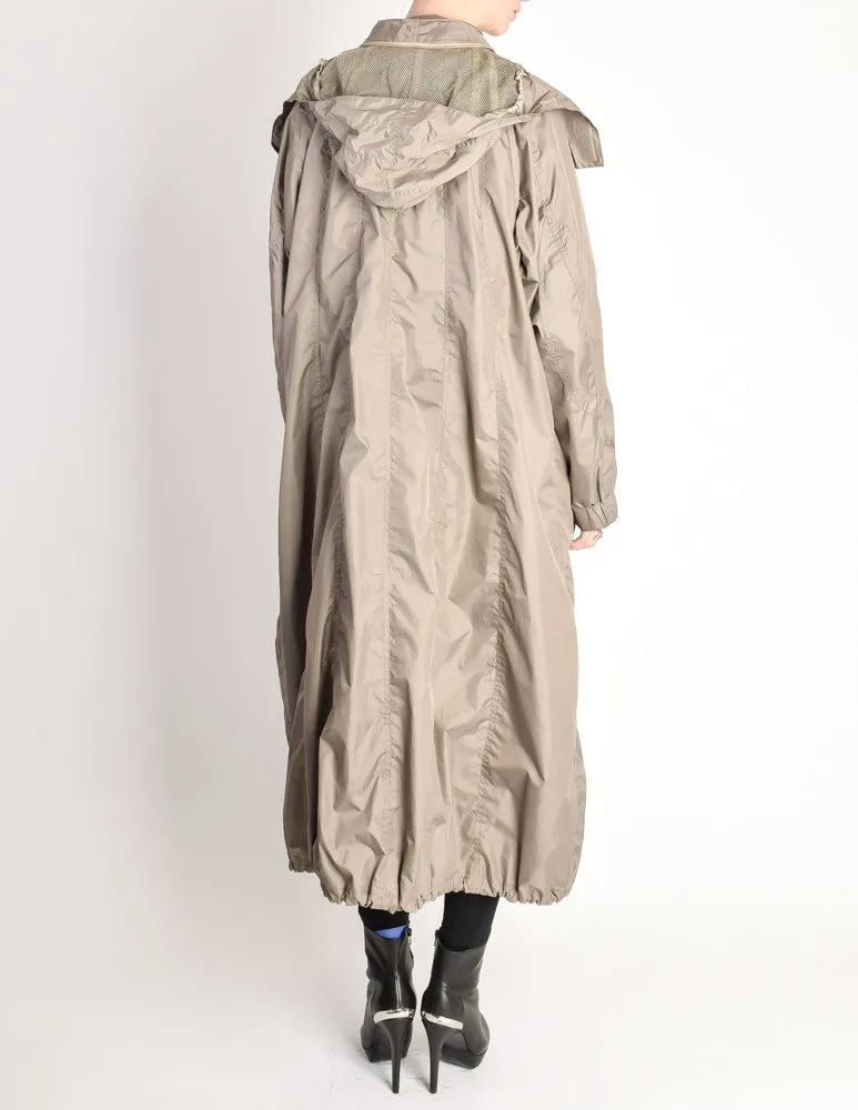 Issey Miyake Vintage Taupe Water Resistant Parka Rain Coat