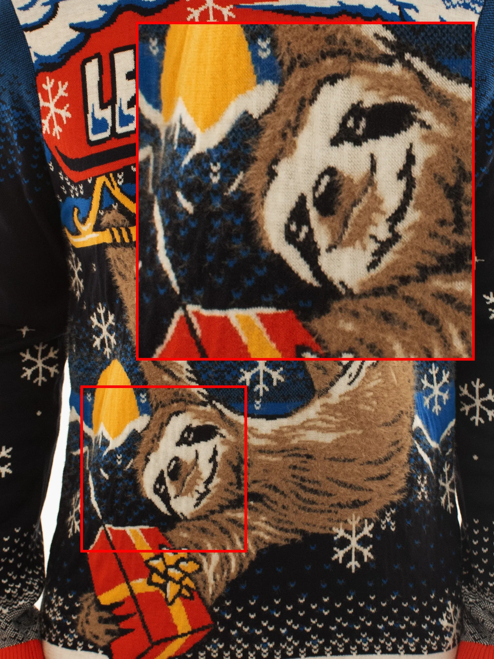 Let It Slow Sloth | Ugly Christmas Sweater For Men & Women | Unisex Sizing