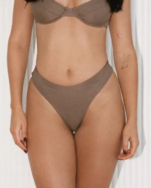 Marina bottom brazilian - Brown rib