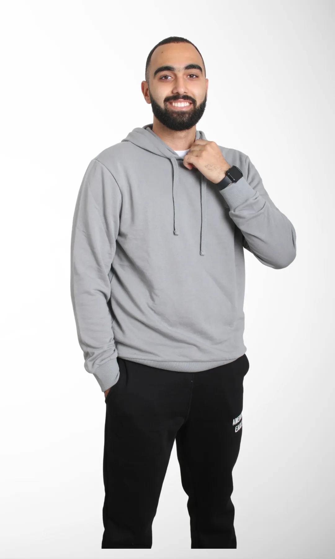 Men Relaxed fit Hoodie (Grey)