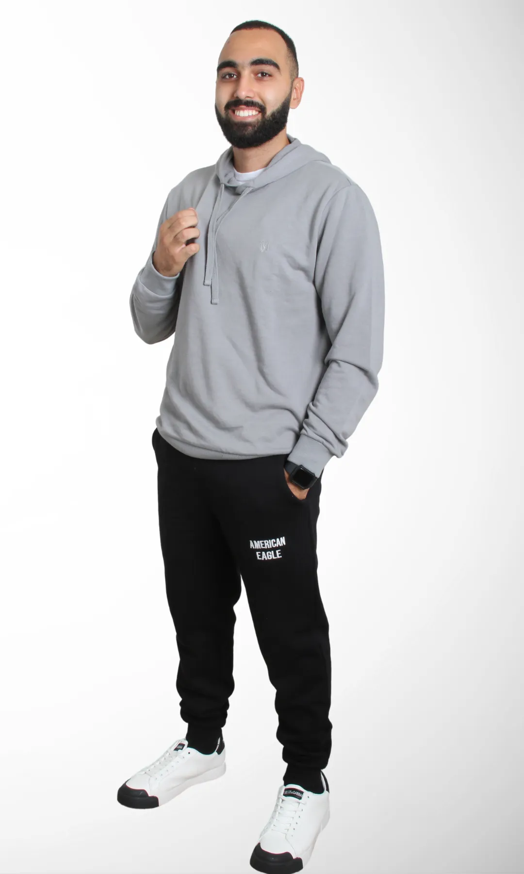 Men Relaxed fit Hoodie (Grey)