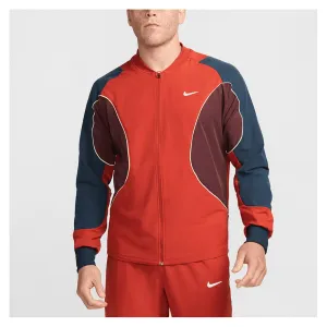 Mens Dri-Fit Advantage Tennis Jacket Dragon Red and White