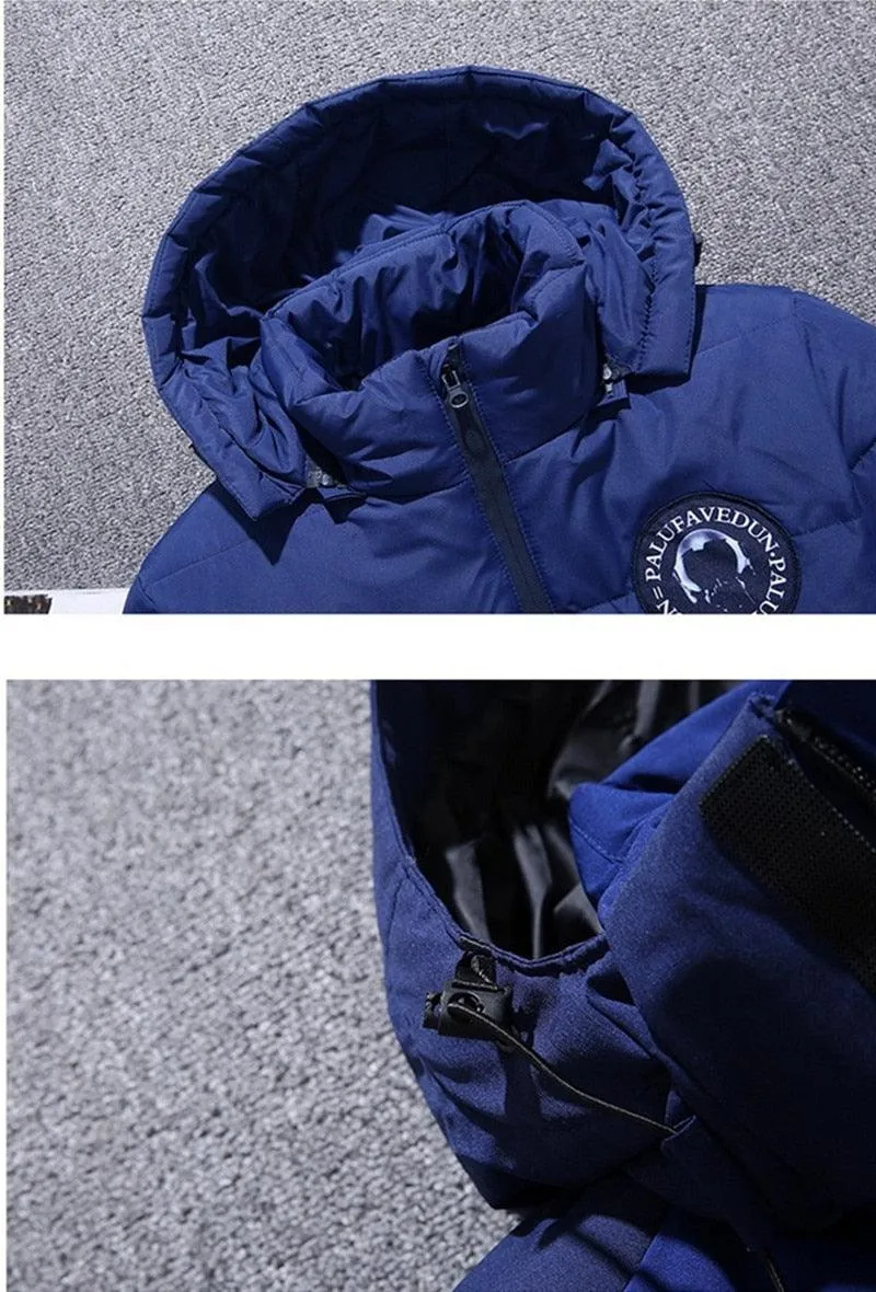 Men's Hooded Outdoor Thick Warm Winter Parka