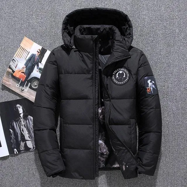 Men's Hooded Outdoor Thick Warm Winter Parka