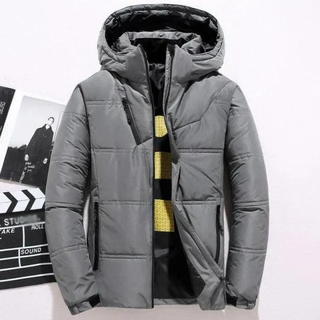 Men's Hooded Outdoor Thick Warm Winter Parka