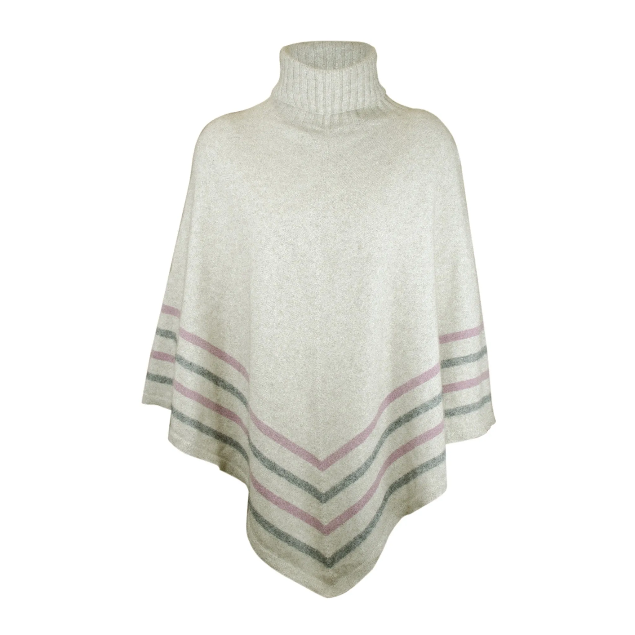 Merinosilk Stripe Poncho