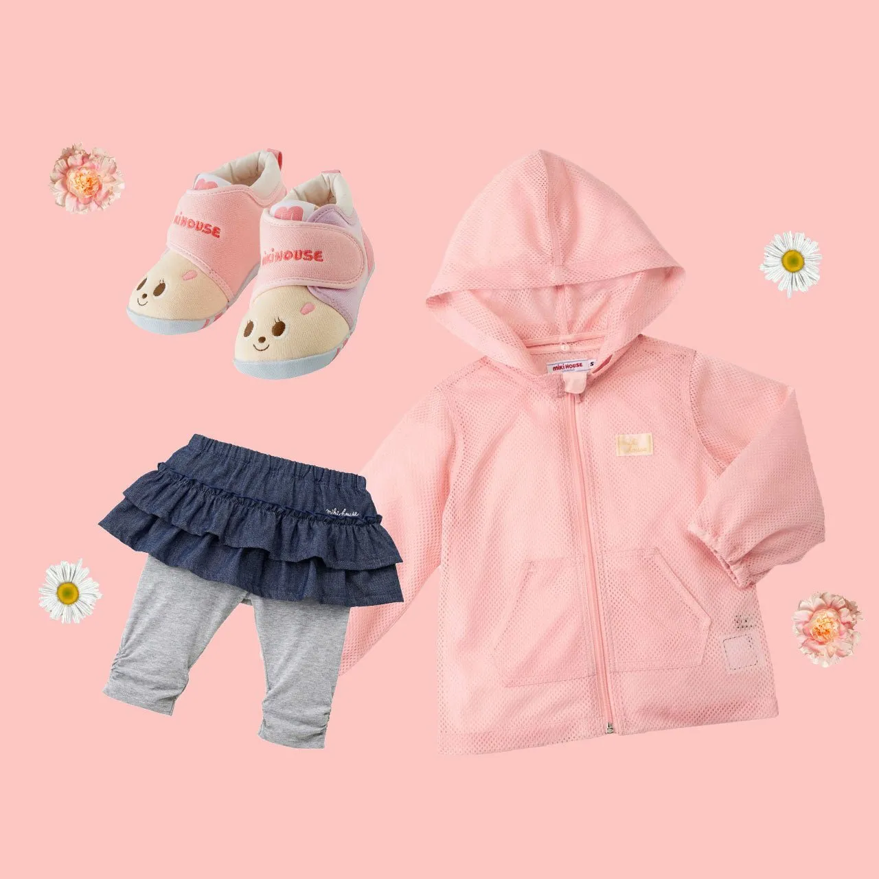 Mesh jacket with Insect Shield in Sakura Pink