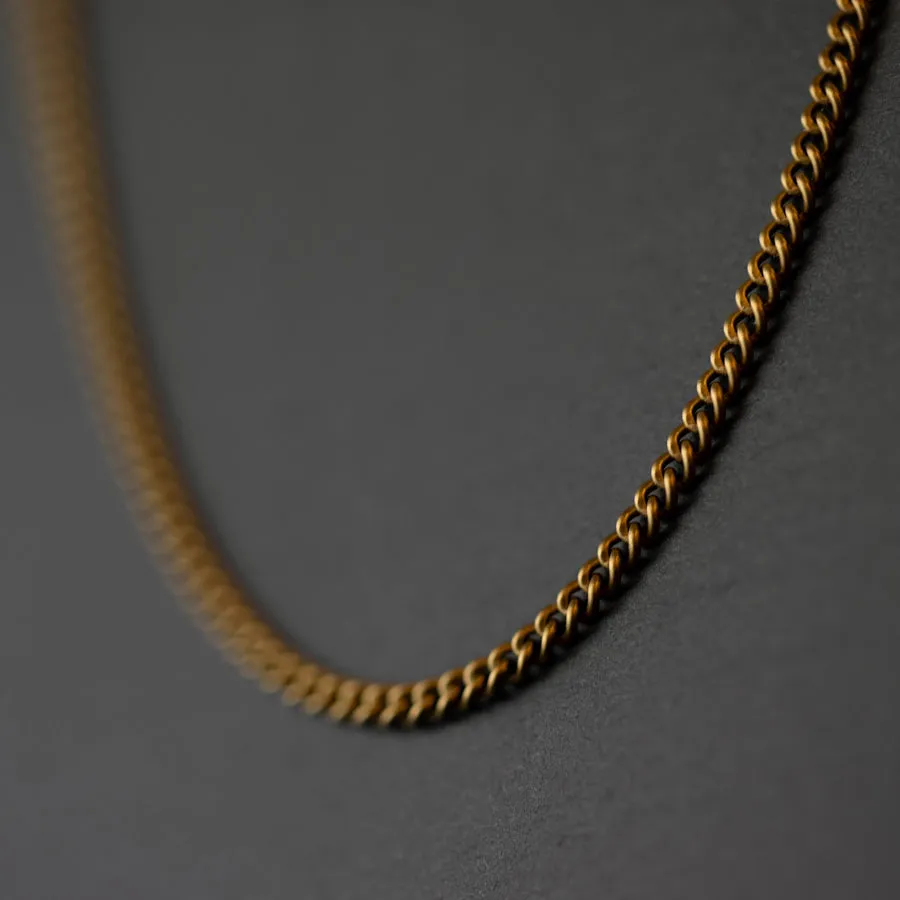 Minimal Chain Necklace 18K Gold Adjustable 50-60cm/20-24'