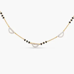 Myra CZ Silver Mangalsutra