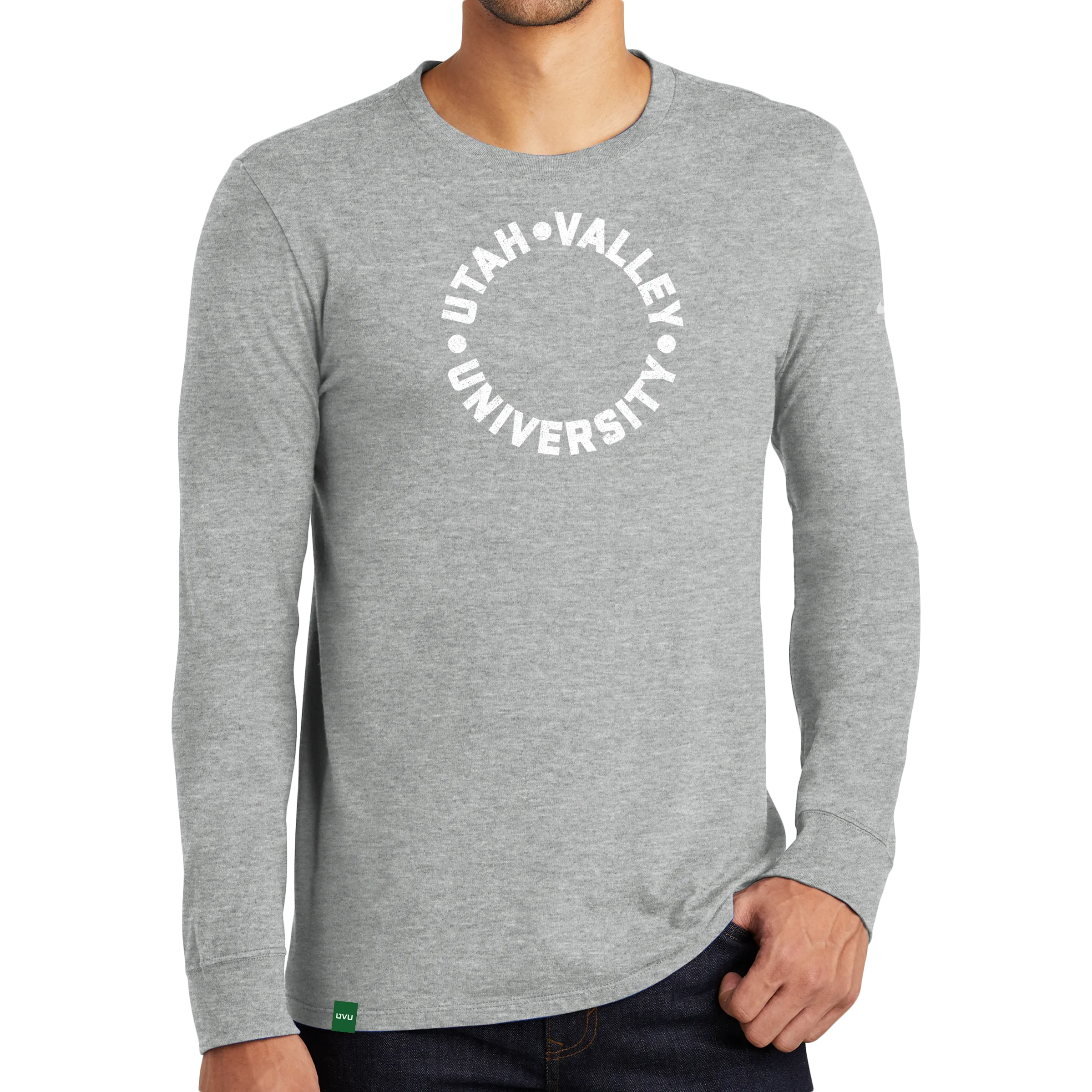 Nike Core Cotton Long Sleeve Tee- UVU Distressed