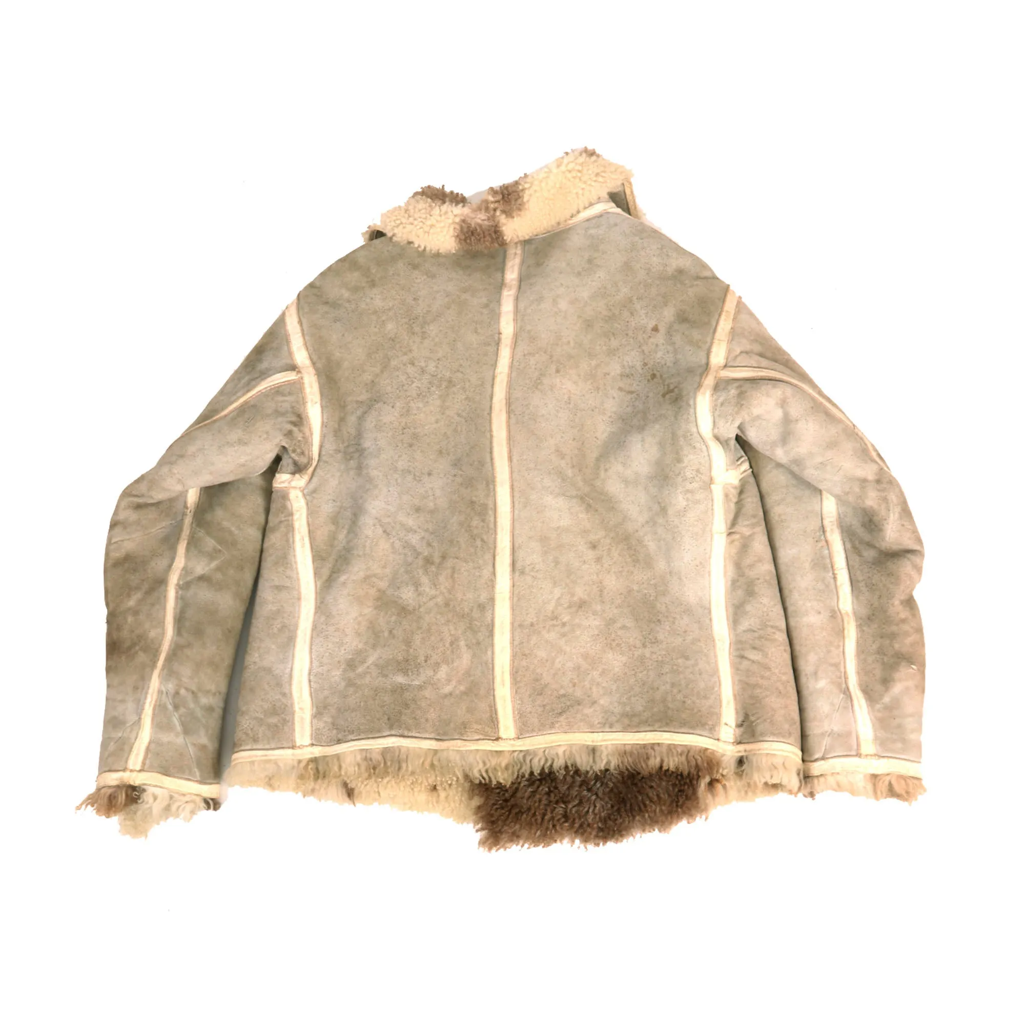 Original German WWII Luftwaffe Fur-Lined Sheepskin Winter Parka with 56cm Pelzmütze M43 Winter Cap