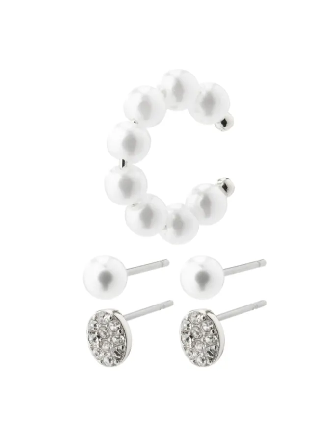 PILGRIM Beat Earring and Cuff 3-in-1 Set