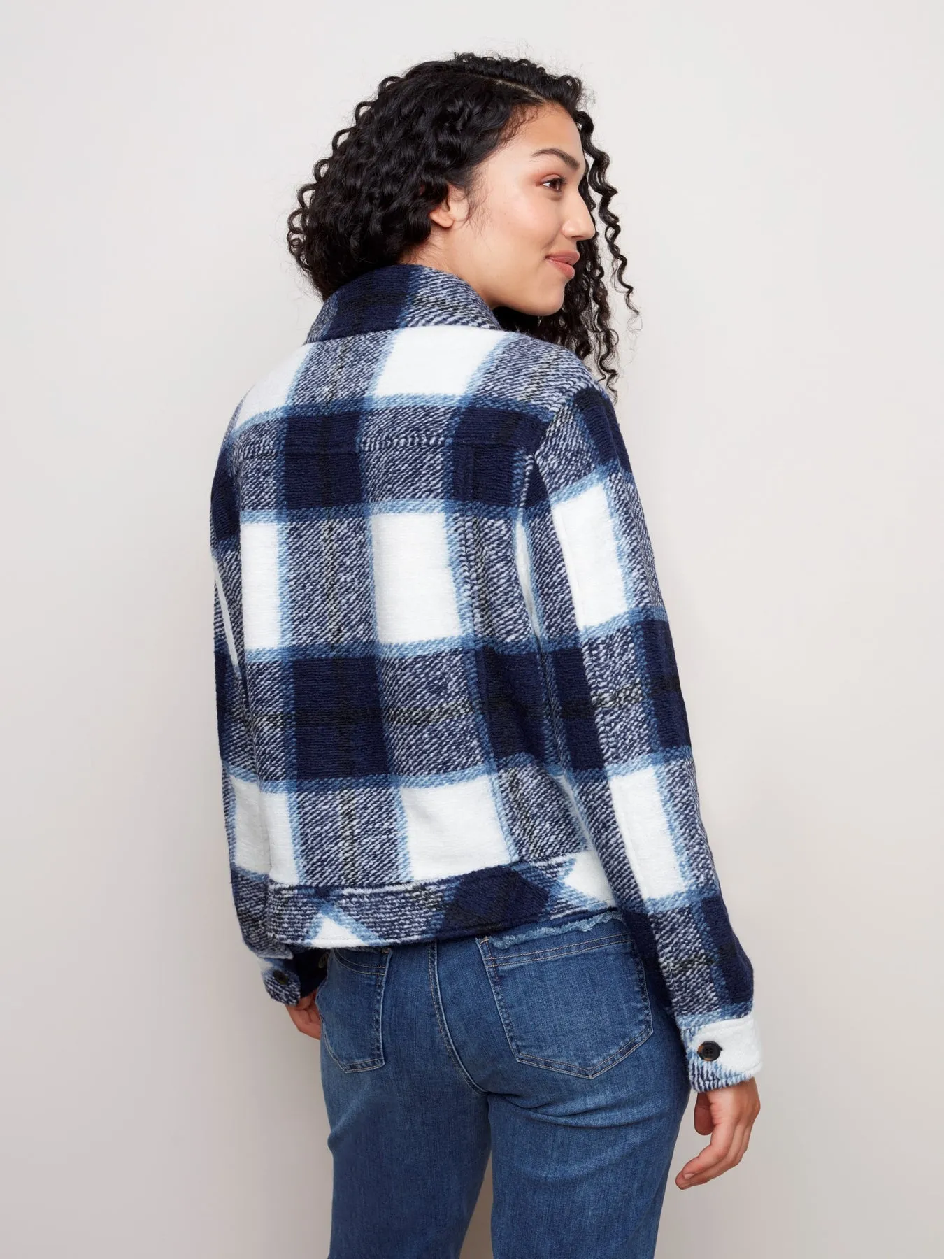 PLAID WOOL JACKET