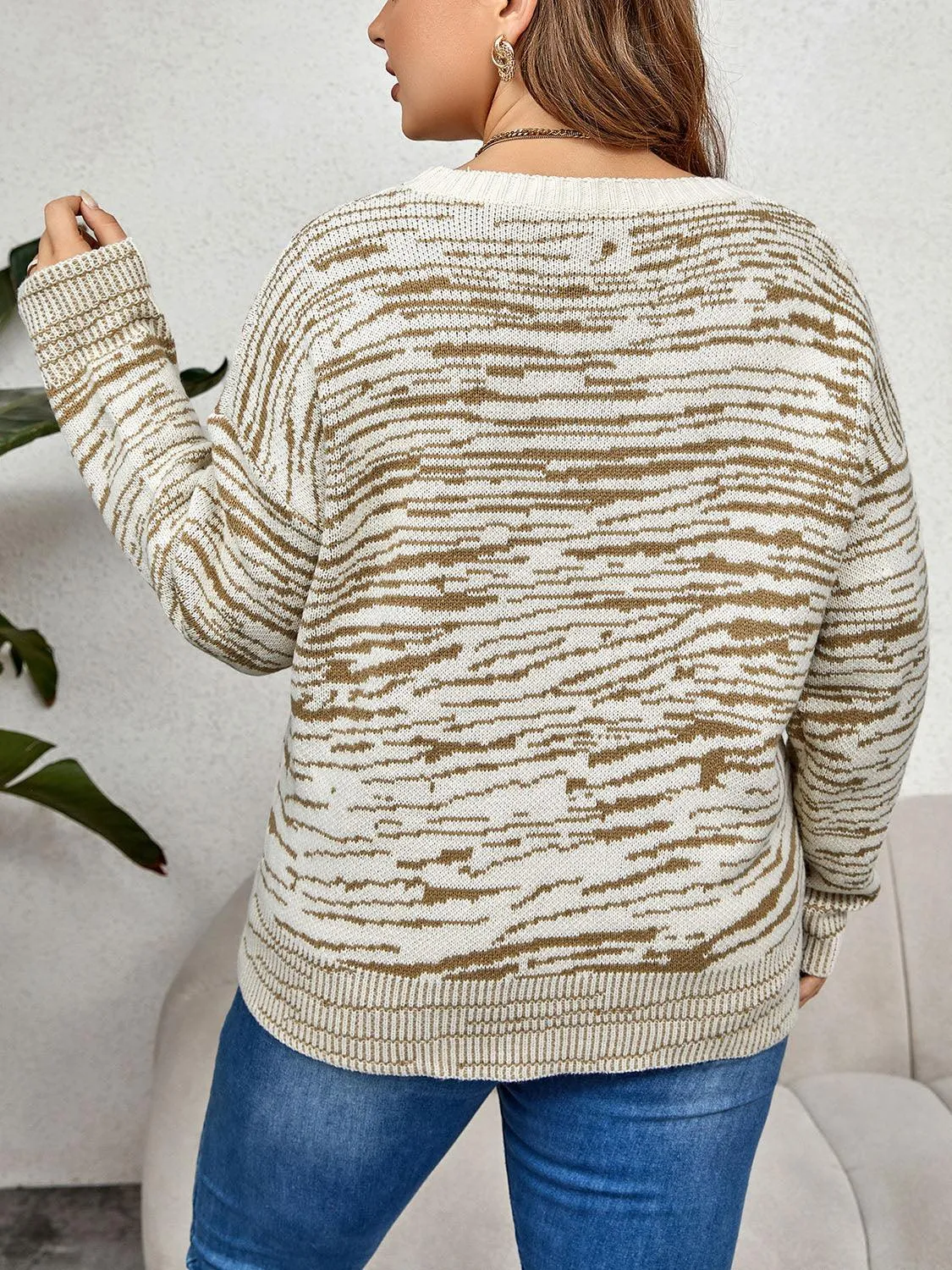 Plus Size Long Sleeve Sweater