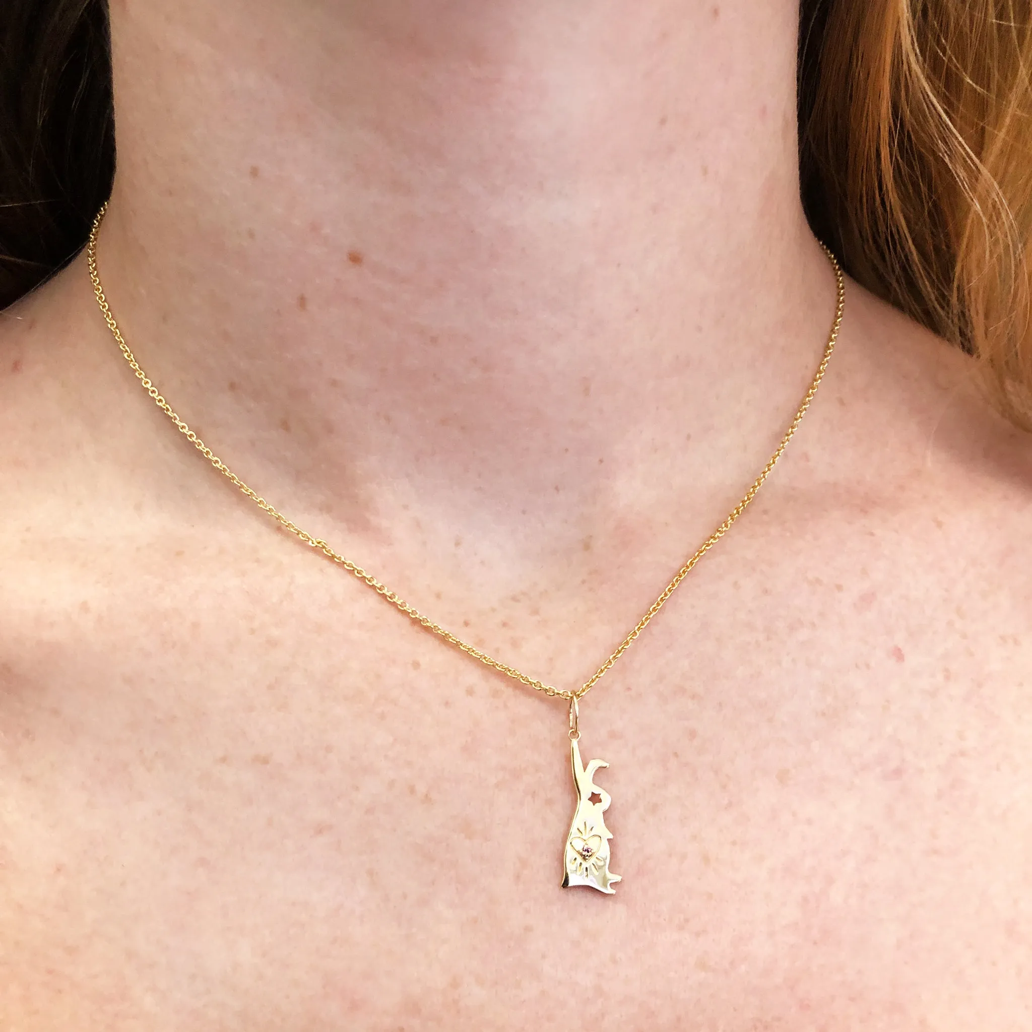 Rabbit Heart Necklace