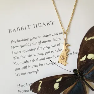 Rabbit Heart Necklace