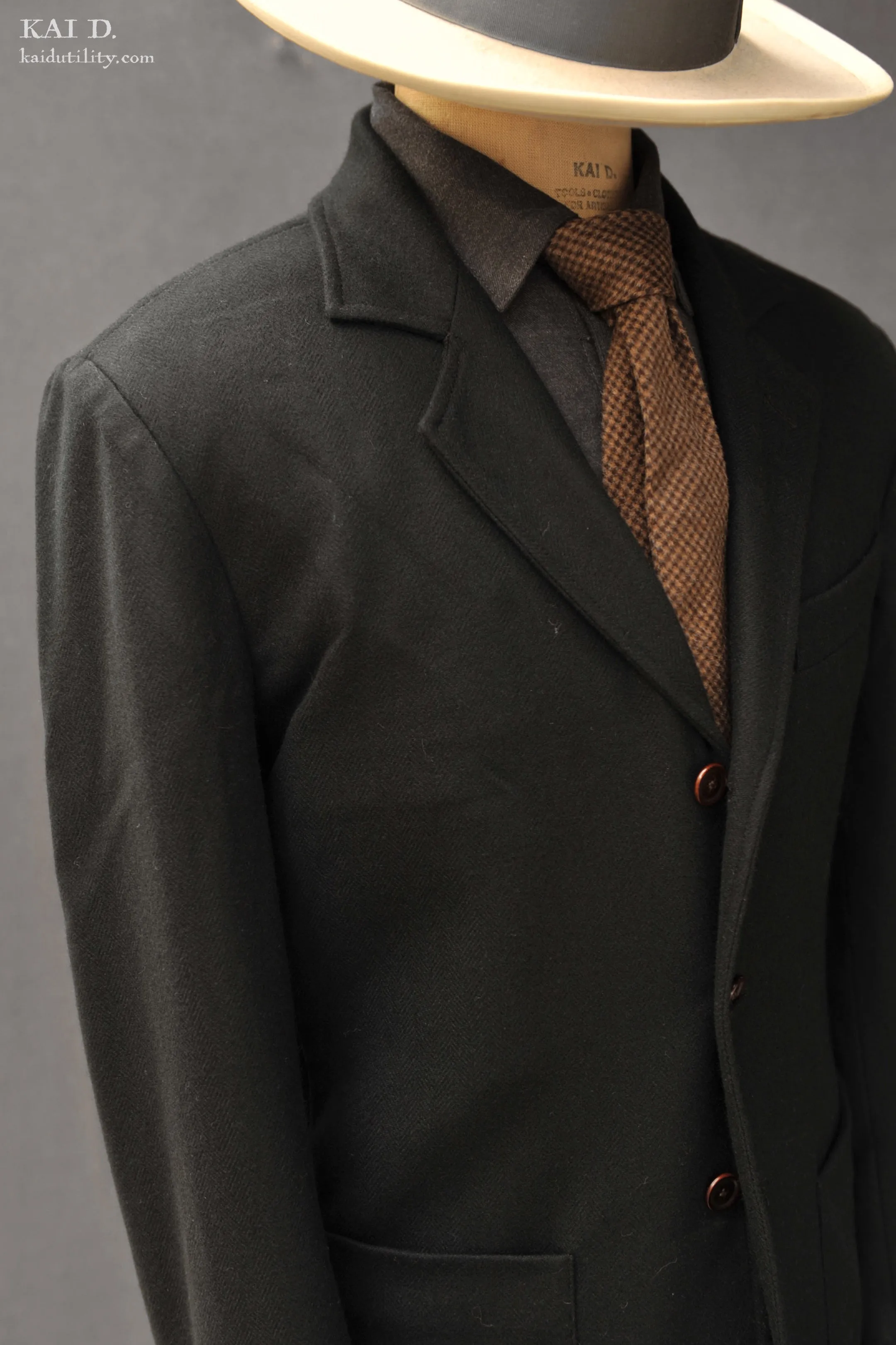 Shoemaker's Jacket - Wool Cashmere herringbone - S, M, L, XL