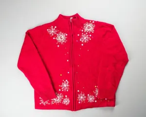 Softly Fallen Snow-Small Christmas Sweater