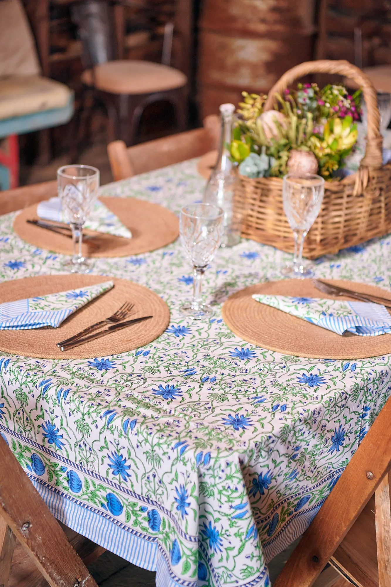 Tablecloth & Napkin Set Wild Lattice