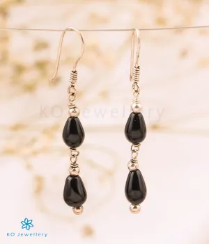 The Black Onyx Silver Gemstone Earring