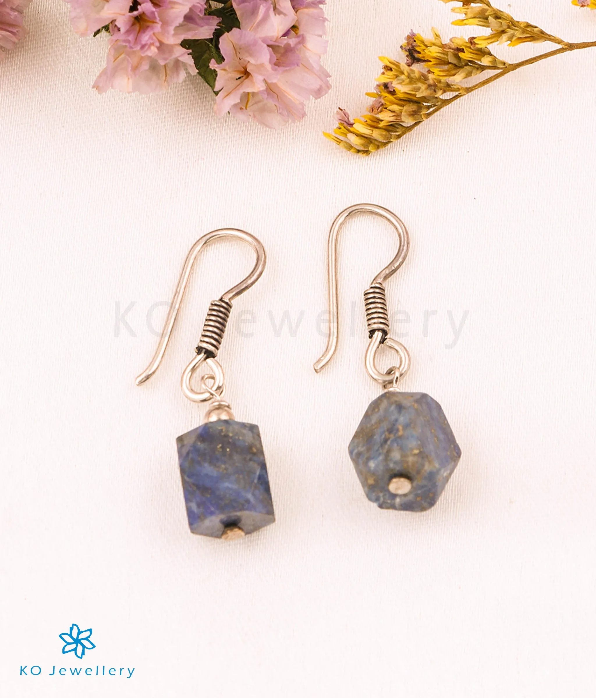 The Blue Lapis Silver Gemstone Earring