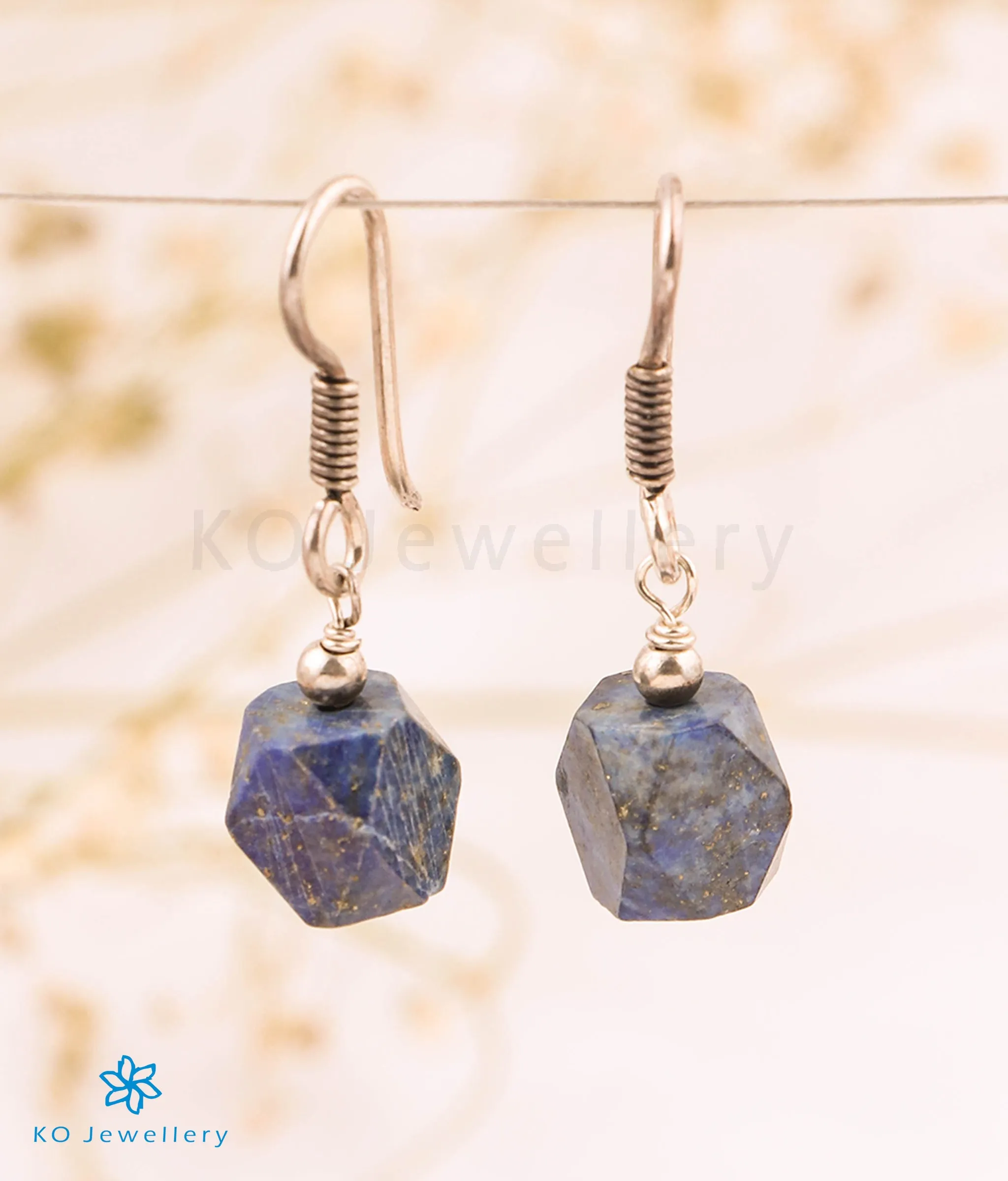 The Blue Lapis Silver Gemstone Earring